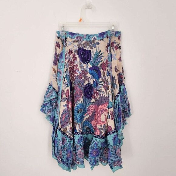 Spell and the Gypsy Collective Siren Song Hi-Low Skirt in Mermaid XS b72 - Picture 3 of 13